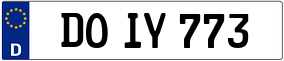 Trailer License Plate